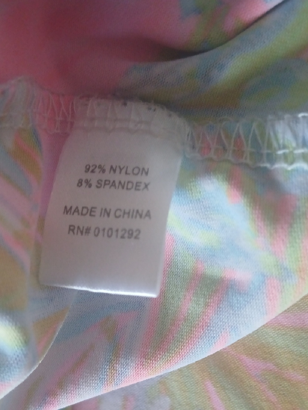 Lulu-B Pink Flamingo Tropical Leaf V-Neck Blouse - Picture 6 of 6
